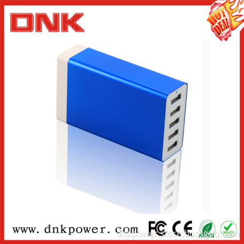 5 Port 40W 9A Dual Battery Multi Home Travel USB Charger